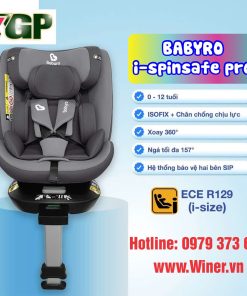 Ghế ngồi ô tô cho bé Babyro i spinsafe pro Pleiku BMT